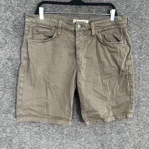 Mavi Ethan Jeans‎ Men's Denim Brown Short 36 Made In Turkey Stretch 8"
